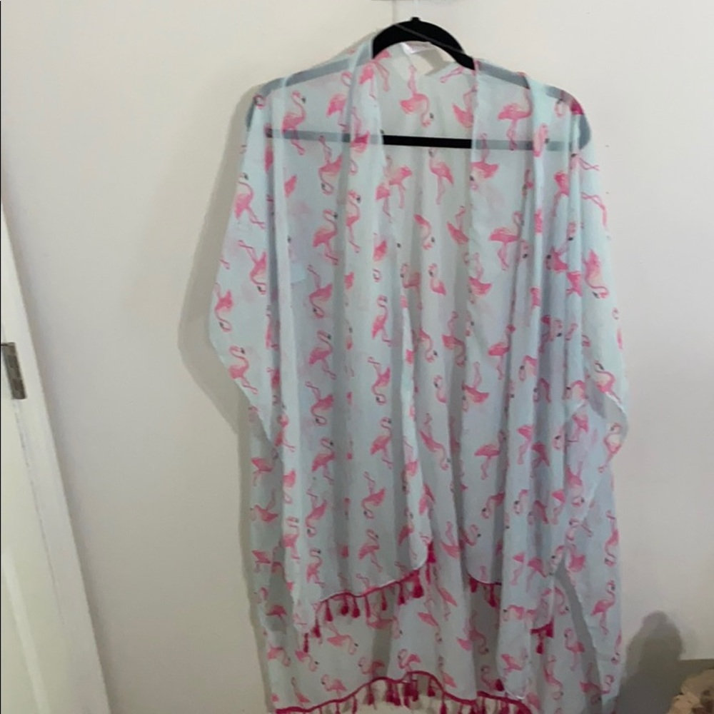 Pink Flamingo Swimsuit Cover Up